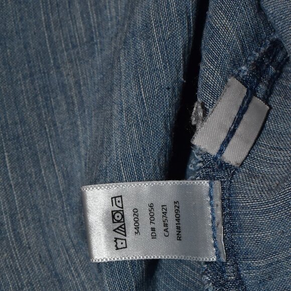 Loft Long Sleeve Button Down Linen Blend Shirt Top Size S - Picture 13 of 13